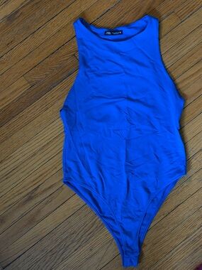 Cobalt blue Zara bodysuit